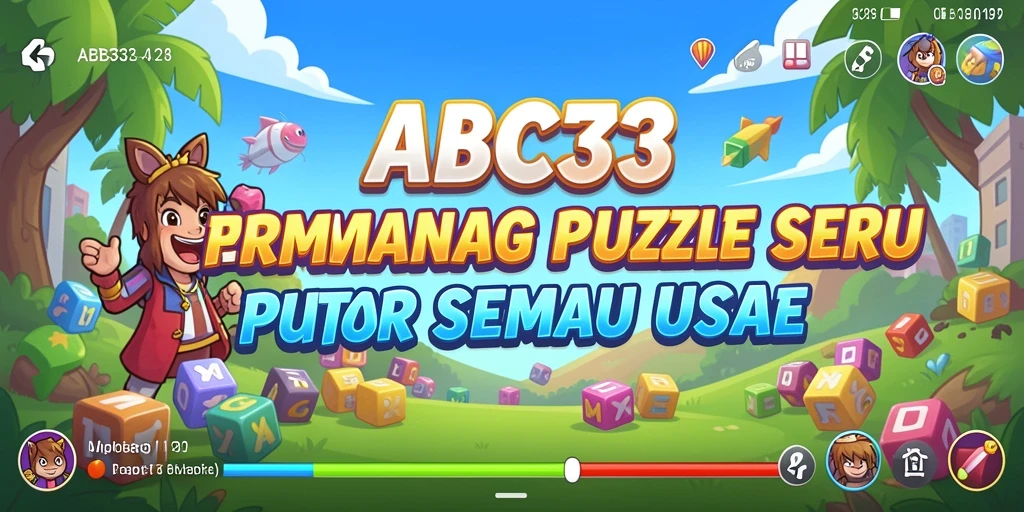 Tampilan Gameplay seru dari ABC33 menampilkan berbagai teka-teki menantang.