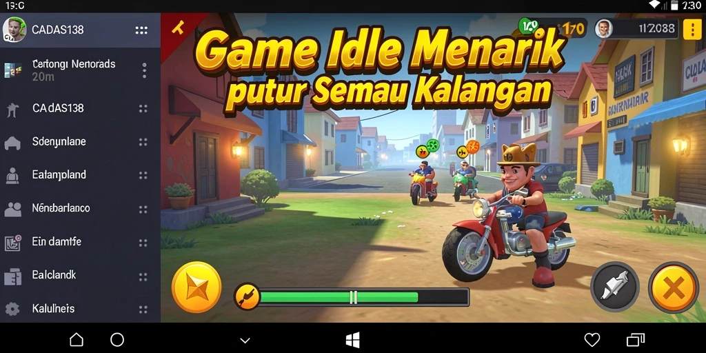Tampilan gameplay Idle yang menarik di CADAS138.