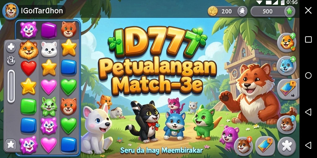 Tampilan menarik dari gameplay ID777 yang penuh warna.