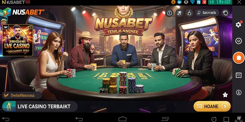 Tampilan gameplay NUSABET yang menegangkan dan interaktif.