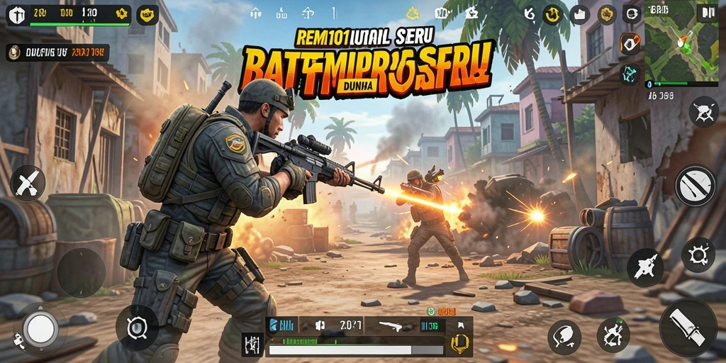 Tampilan gameplay <strong>REMI101</strong> yang mendebarkan dan penuh aksi.