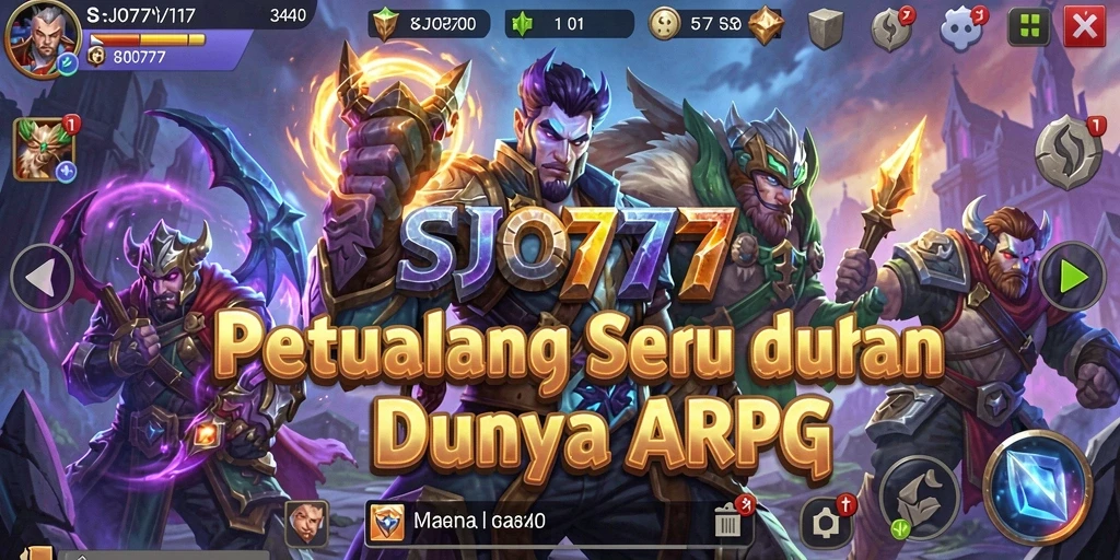 Tangkapan layar menunjukkan aksi pertarungan epik dalam SJO777.