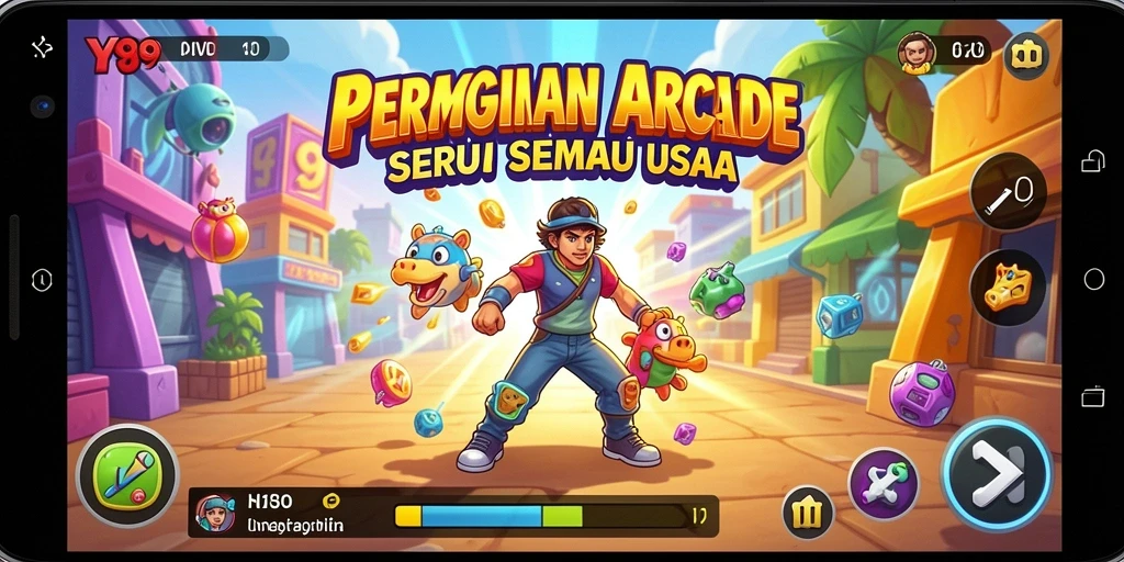 Gameplay seru dan menarik dari Y89 dalam genre Arcade.